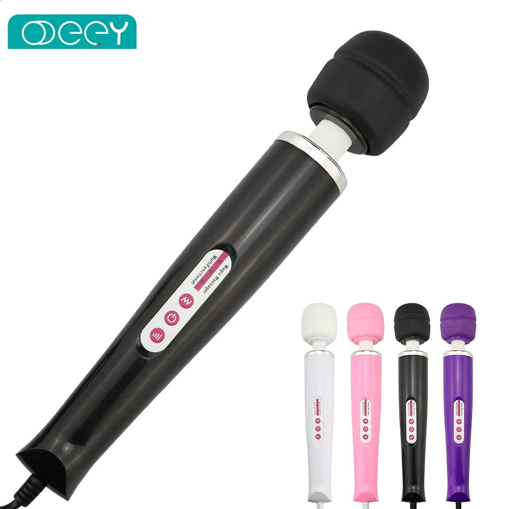 Powerful Magic Wand Vibrator Big AV Gspot Nipple Massager Vaginal Dildo Clitoral Stimulator Sex Toys for Adults Women Female 241226