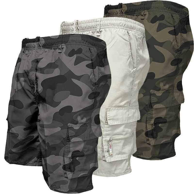 Summer New Mens Casual Work Shorts Loose Casual Tooling Shorts Multi-pocket Summer Outdoor Sports Shorts W241226