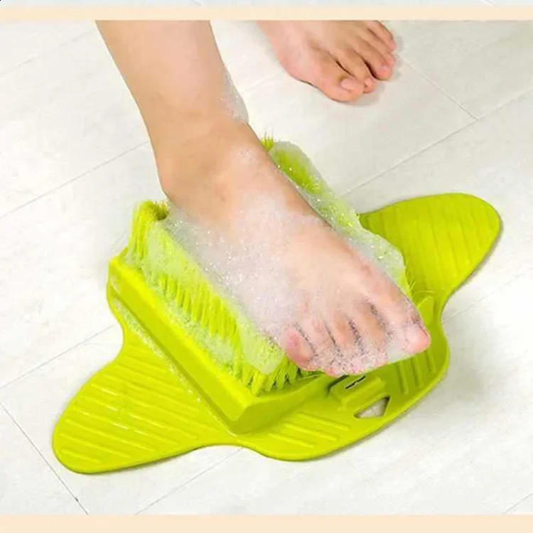 Silicone Foot Brush Massage Slippers Bath Shoes Brush Pumice Stone Foot Dead Skin Shower Foot Scrubber with Sucker 241226