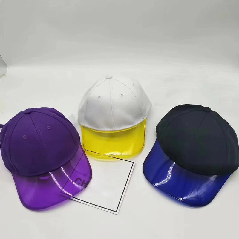 Summer cotton summer baseball cap adjustable hat Transparent brim cap casual women baseball hat Anti-UV Sunscreen 241226