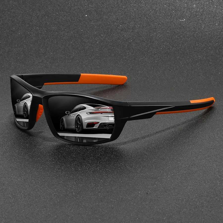 Fashionable retro polarized sports sunglasses for men and women fishing running cycling mountain sports mens sunglasses UV400 glasses W241225