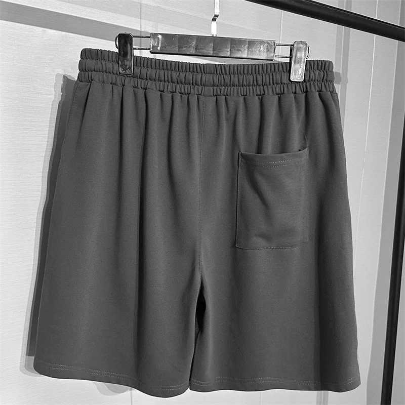 high quality summer cotton shorts men Comfort steel print sweatpants loose jogging fitness shorts oversized sports short pantsXJ241226