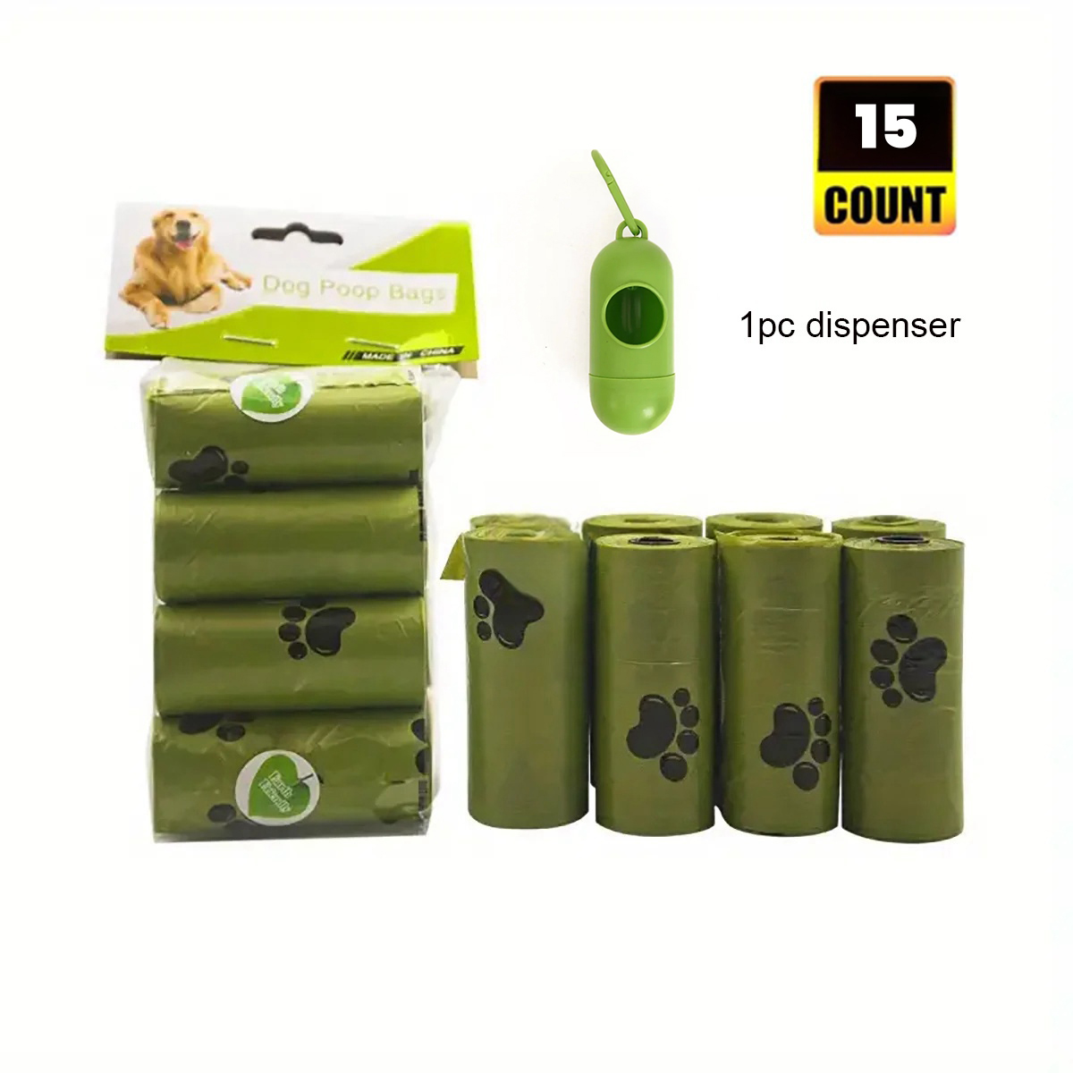 Dog Poop Bags Environmentally Friendly Poop Bags Leak-Proof Dog Waste Bags For Pet Outdoor Supplies Biodegradable Environmental