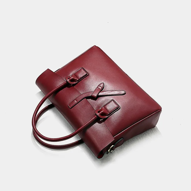 Business Womens Briefcase Bag Woman Genuine Leather Laptop Handbag Work Office Ladies Crossbody Bags For Women Handbags 241225