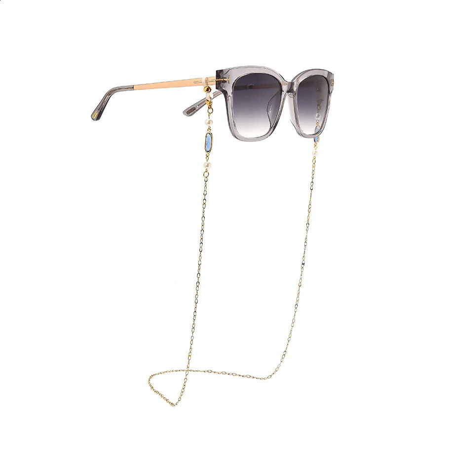 Fashion Rhinestone Glasses Chain Women Men Eye wear Accessories Stainless Steel Sunglasses Necklace Eyeglass Lanyard Strap 241226