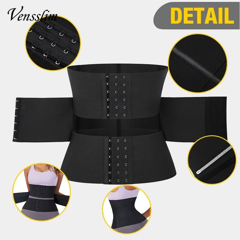 Vensslim XS-3XL Waist Trainer Belt for Women 3 Segmented Underbust Hourglass Slim Belly Trimmer Tummy Cincher Corset Shapewear 241225