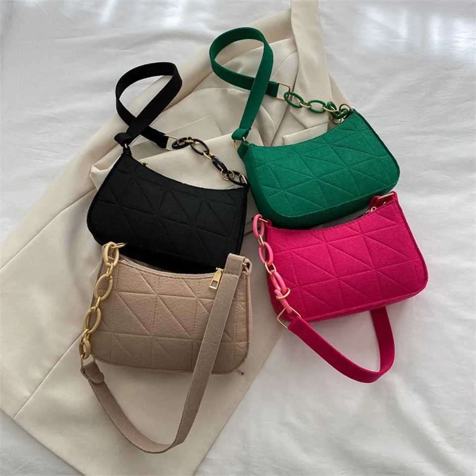 Fi Exquisite Shopping Bag Casual Women Totes Shoulder Bags Female Fi Solid Color Chain Handbag for WomenXJ241225