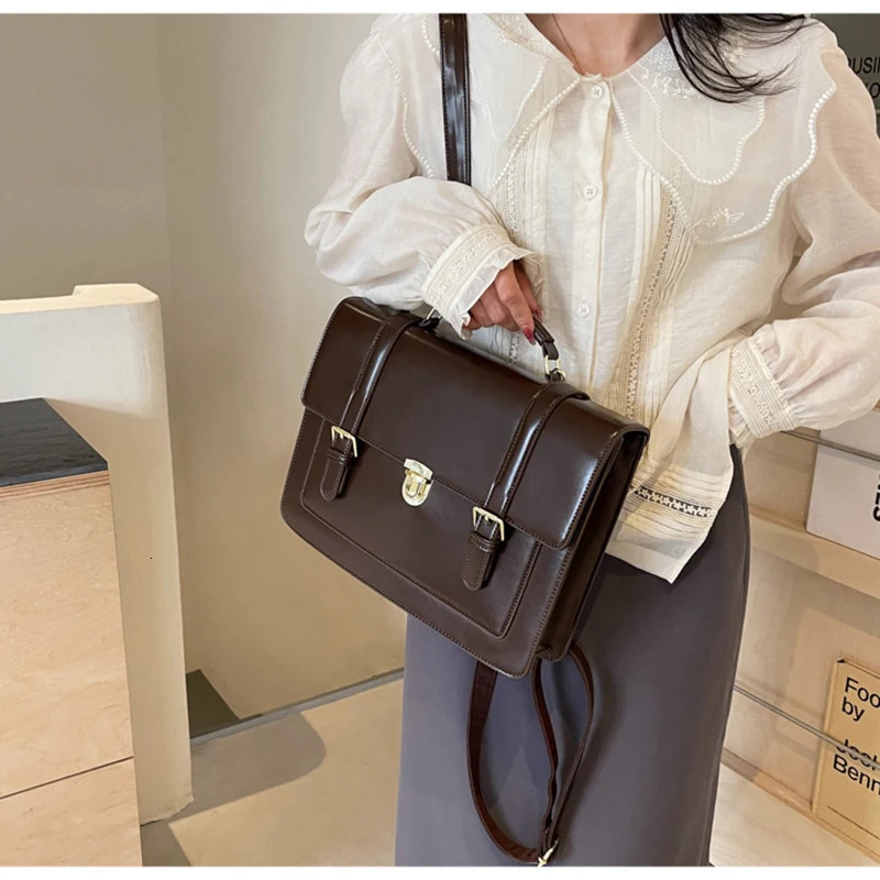 Fashion Girls JK Backpacks Satchels Women OL Students School Press Locks Briefcases HandBags Shoulder Bags 241225