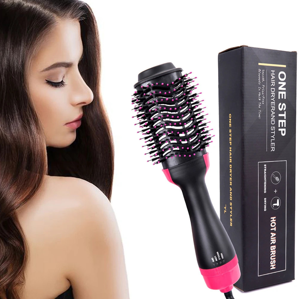Multi-Function Hair Dryer Brush Blow Dryer Brush 4 In 1 Styling Tools Styler Volumizer Air Straightener Brush For All Hair 241225