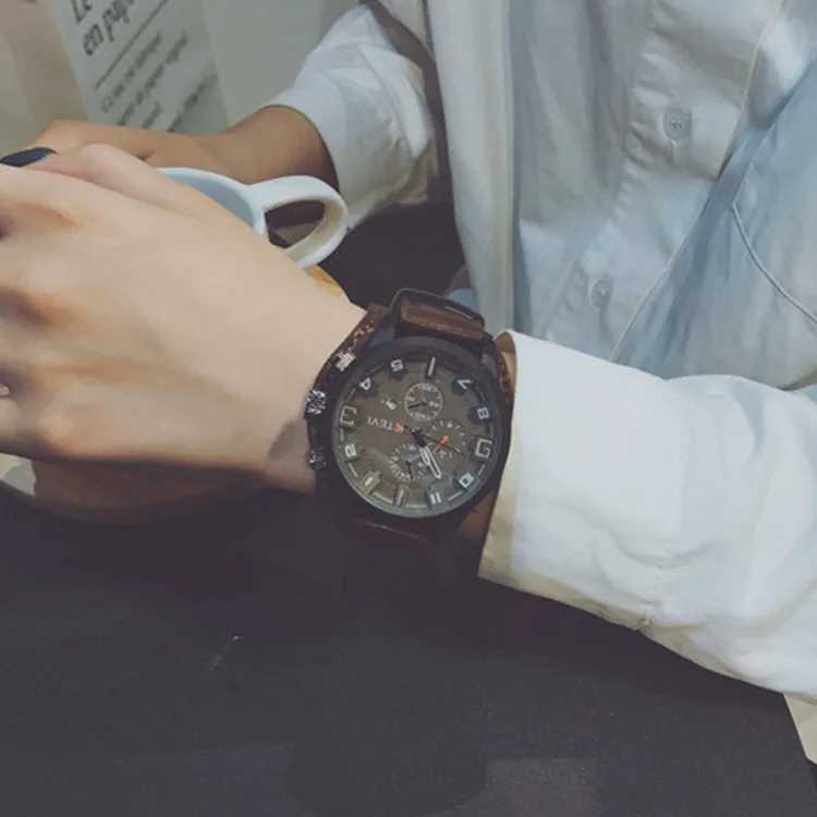 New Arrival Business mens watch multifunctional dial quartz watch calendar Z241226
