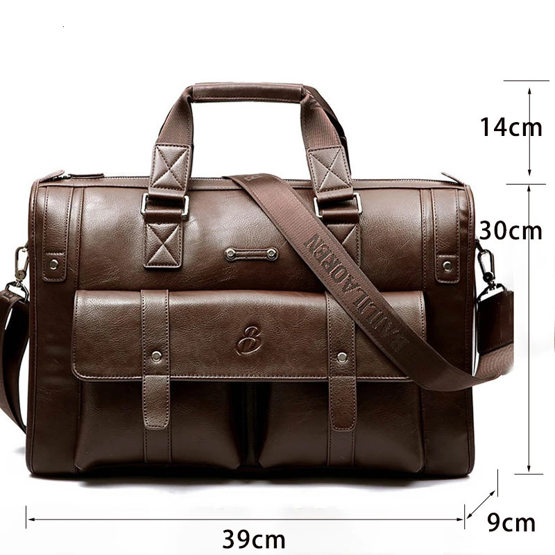 Men Briefcase Bag High Quality Business PU Leather Shoulder Messenger Bags Office Handbag Laptop bag 241225