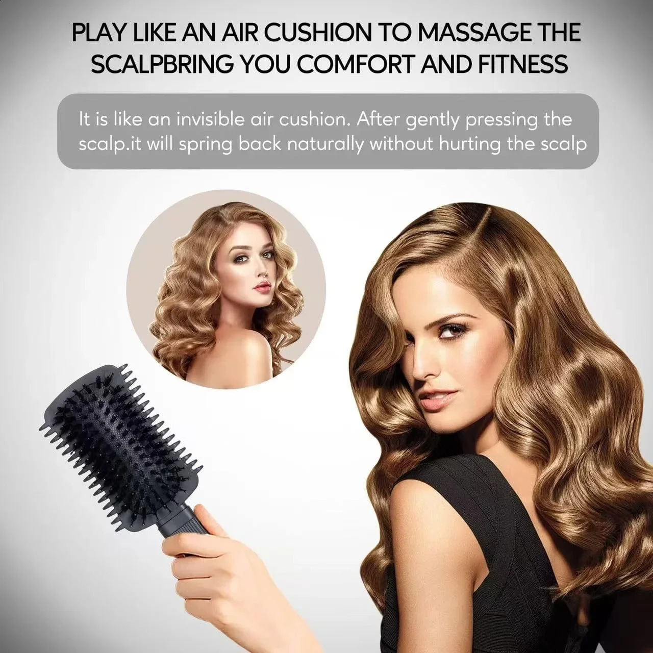 Curly Hair Brush Defining Volume Curl Brush Curl Defining Brush Shaping and Styling Womens Curls Hair Brush Hairstyle Tools 241225