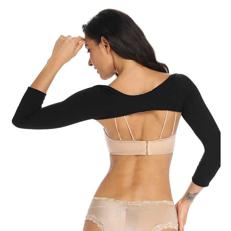 Women Arm Shaper Back Shoulder Corrector Humpback Posture Corrector Arm Control Shapewear Arm Compression Slimming Underwear Top 241225