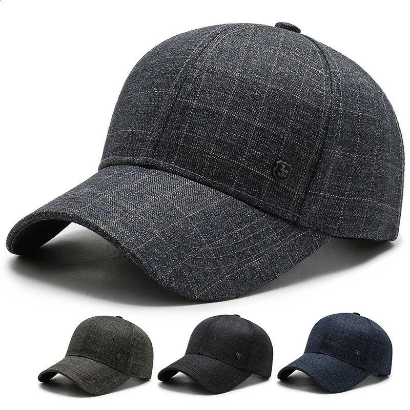 Plaid Print Baseball Cap Soft Adjustable Dad Hat Outdoor Sport Hat Cap for Men Women Vintage Sun Cap for Everyday 241226