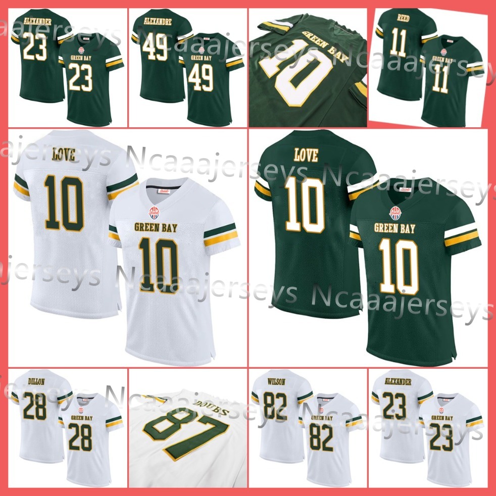 10 Love Football Jersey Green Bey 12 Aaron Rogers America Game Football Jersey Personalized Your Name Any Number All Stitched