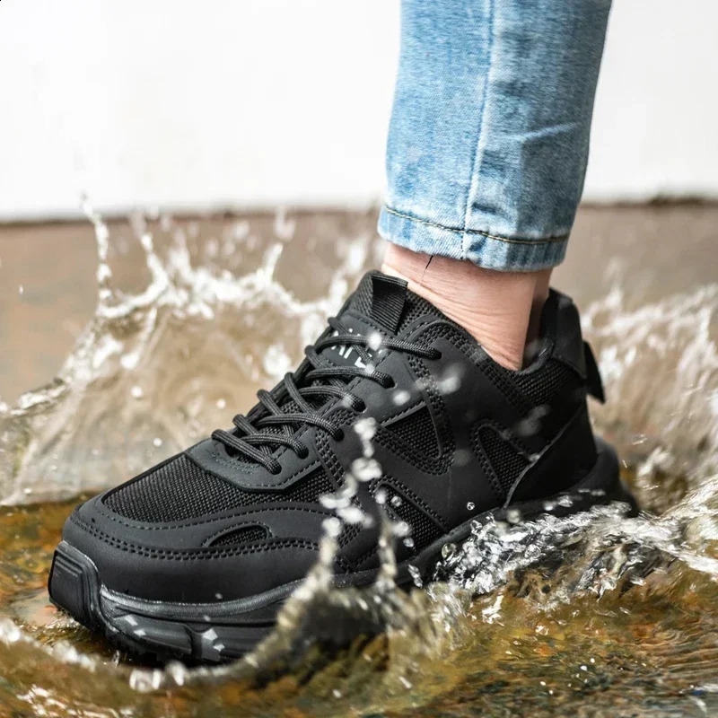Protective Shoes For Men Work Sneakers Fashion Safety Shoes Anti-smash Anti-puncture Indestructible Shoes Work Boot 241226