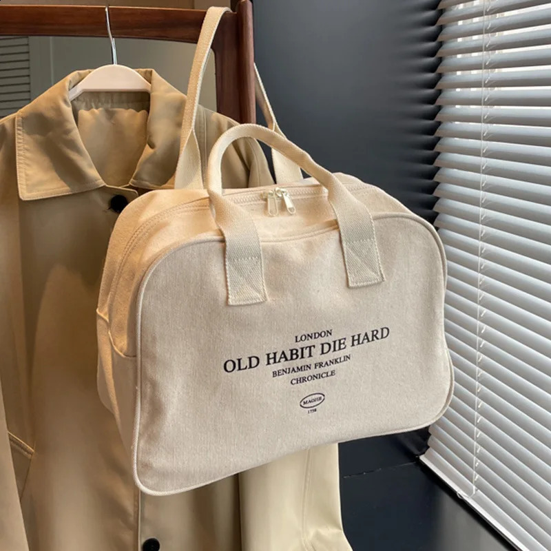 CGCBAG Casual Canvas Female Tote Bag Lage Capacity Womens Shoulder Bag Fashion Handbags Simple Commuting Shopper 241224