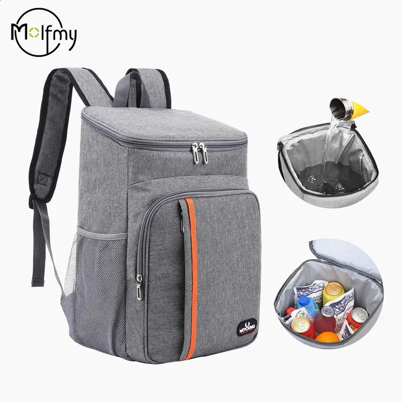 Mens Backpacks Portable Thermal Waterproof Bag Durable Waterproof Cooler IceCase Camping Picnic Backpacks Icebox Mochilas Bolsa 241226