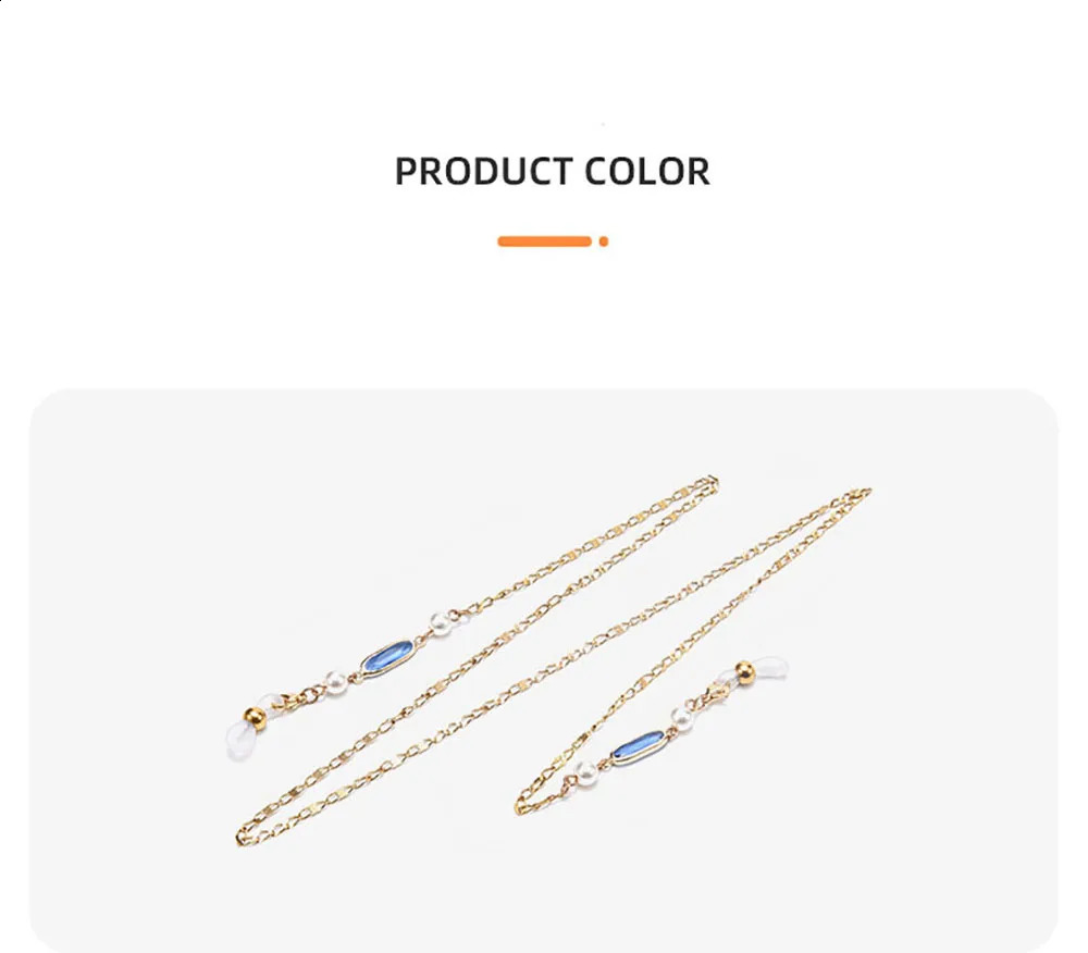 Fashion Rhinestone Glasses Chain Women Men Eye wear Accessories Stainless Steel Sunglasses Necklace Eyeglass Lanyard Strap 241226