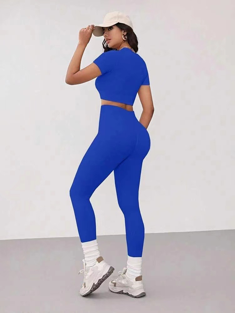 Women's yoga pants straight leg tight pants sports suit peach hip pants fitness suit girls' running gym slim fit not awkward jumping tight s