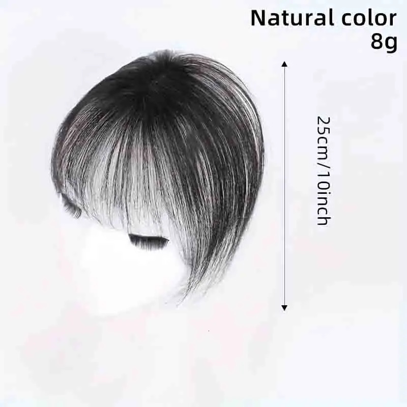 Elegant Womens Hair Topper with Bangs Real Human Hair Straight Full Coverage for Thinning White Hair Concealment 250117