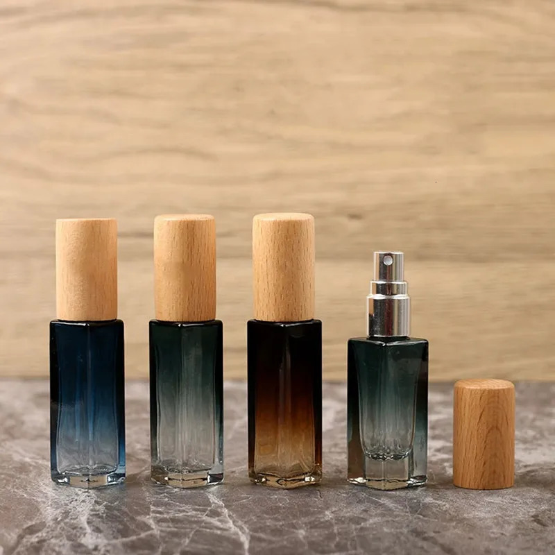 5ml 10ml Glass Portable Refillable Perfume Bottle Cosmetic Container Press Empty Spray Atomizer Travel Small Sub bottle 241225