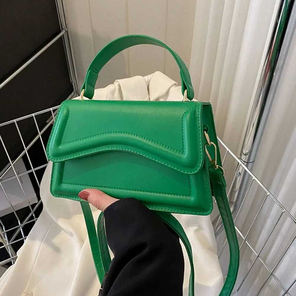 Fi PU Leather Messenger Shoulder Bag Ladies Solid Color Handbags Leisure Stylish Crossbody Bags For Women Shoulder BagXJ241225