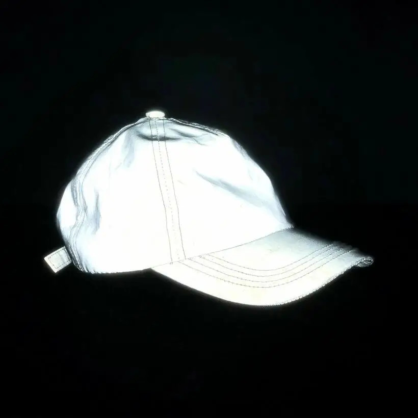Men night reflective baseball cap street hip hop sport hat unisex adjustable nightclub stage performance 241225