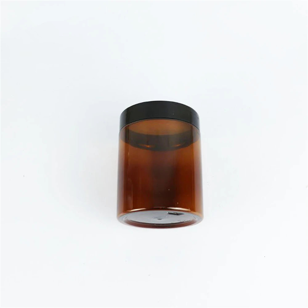 12pcs 50/100/150/200/250ml Empty Makeup Jar Pot Amber Brown Cosmetic Face Cream Bottles Lip Balm Sample Container Jar Pot Makeup 241225