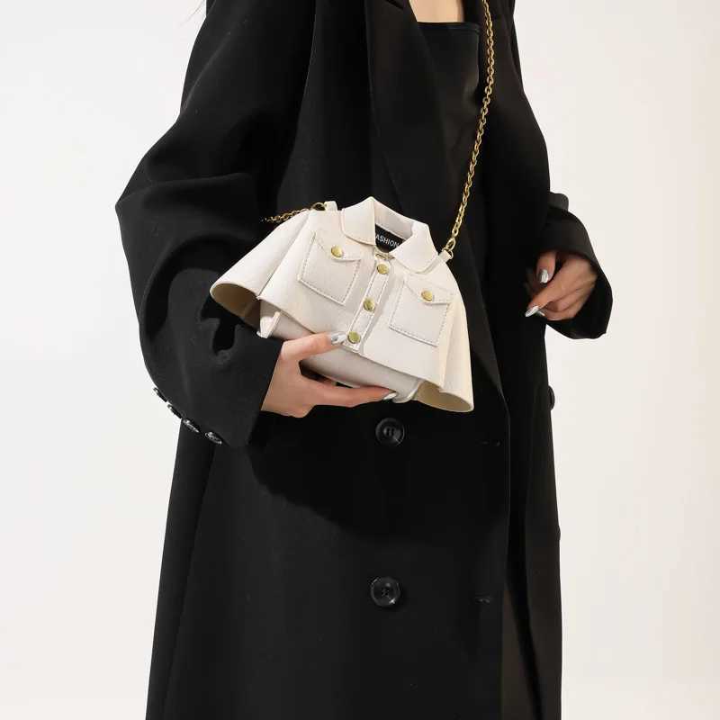 Hip Hop Shirt Shape Shoulder Bag 2024 Summer Hot Sale Women Underarm Bag Purse Designer Chain Crossbody Bags Luxury Lady HandbagXJ241225