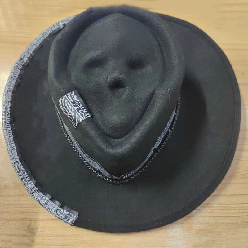 Halloween Skeleton Cowboy Hat Ghost and Fashion Heather Decoration DXAA W241225