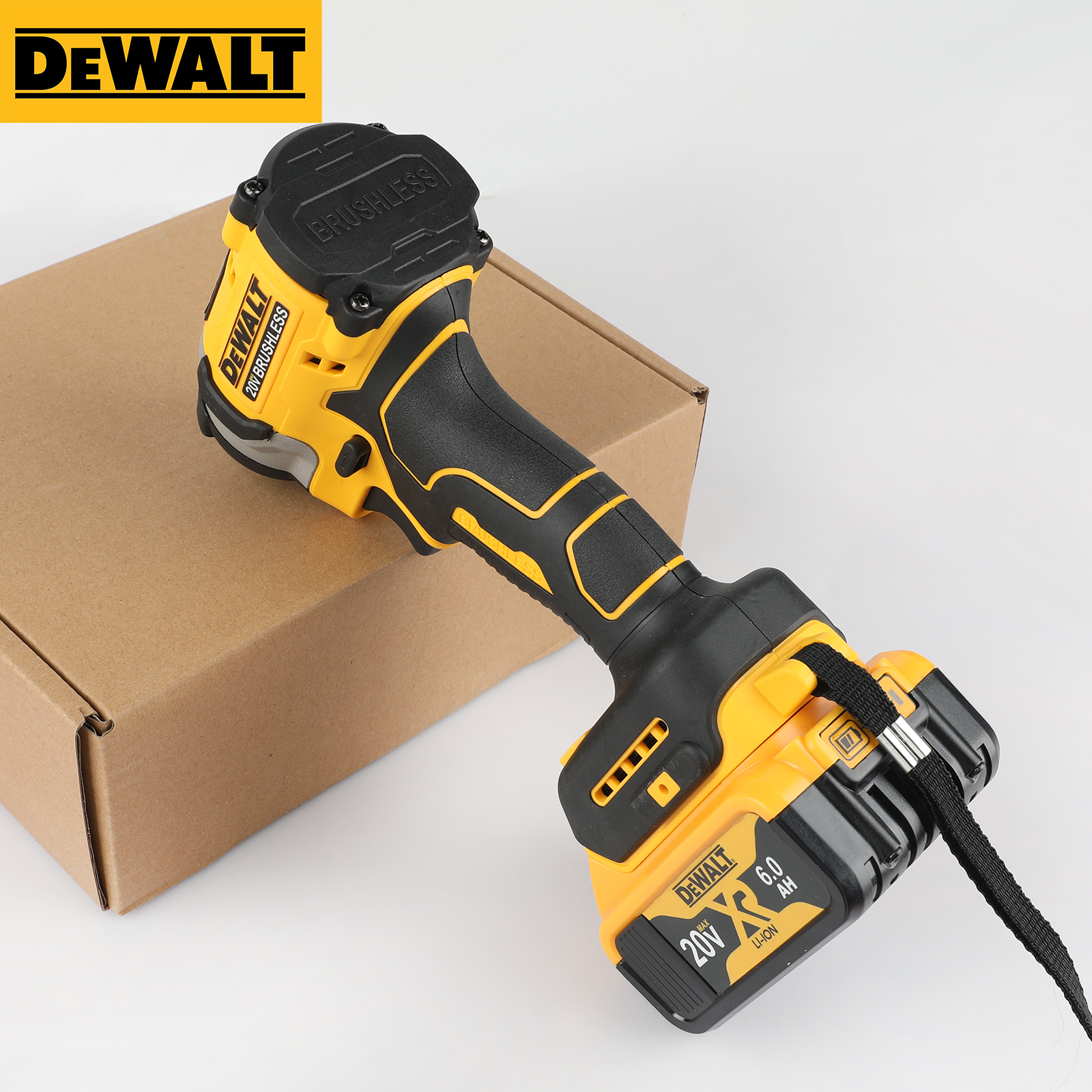 Dewalt DCF850B ATOMIC 20V MAX Brushless Cordless 3-Speed 1/4 in Impact Driver with Batteries and Chargers