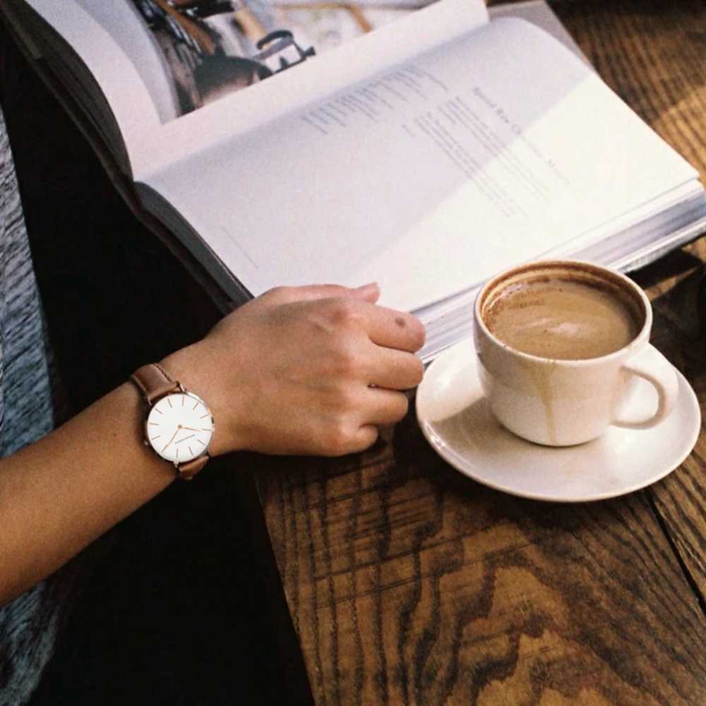 New Arrival Hanna Martin Mens Watch Top Brand Fashion Mens Clock Quartz Movement Black Mens Leather Waterproof Wristwatches Mens Watch Z241226