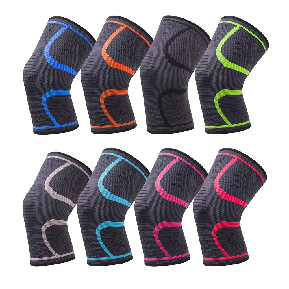 Men women nylon knee brace Compression knee sleeve for running