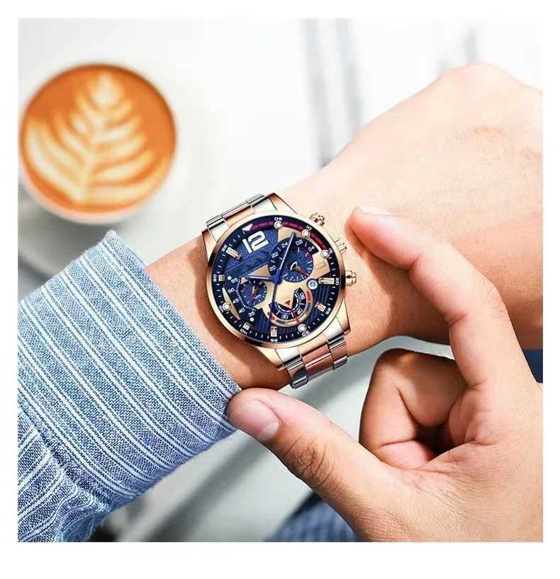 GENEVA New Men Watch Skeleton Quartz Wristwatch Gold Skeleton Retro Man Watch Top Brand Luxury Clock Mens Watches Mens Watch M241226