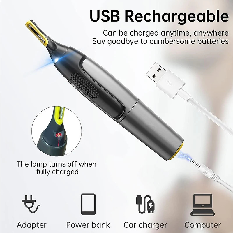 Eyebrow And Nose Hair Trimmer Mini MenS Shaver To Remove Nose Hair Portable Multi-Functional Shaving Sideburns Ear Hair Trimmer 241226