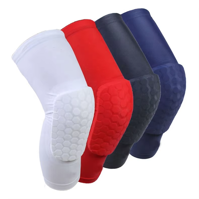 Sport Knee Compression Sleeve Knee Pad Knee Support Lycra Leg Sleeve for Basketball