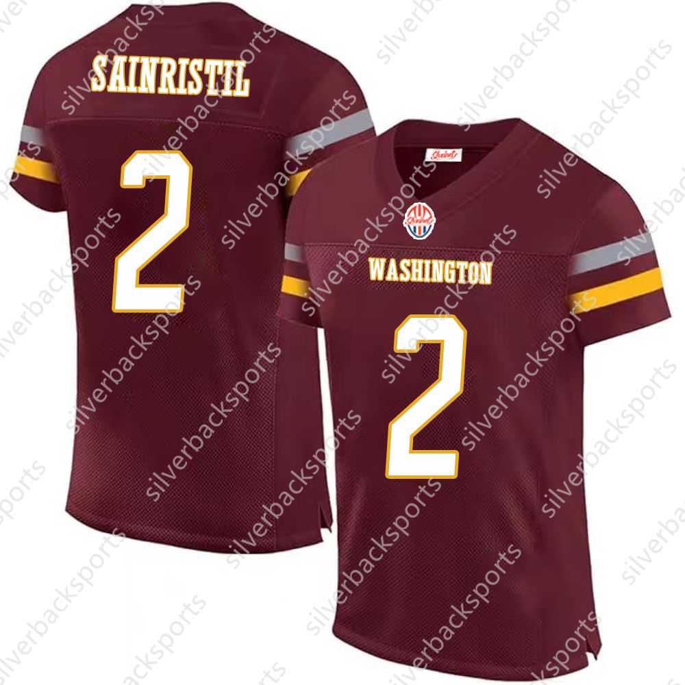 2024 Shxinet Custom Football Jersey Jayden Daniels Terry McLaurin American Football Jerseys MensWomensYouth