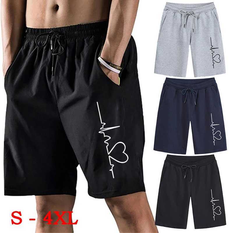 New Fashion Summer Mens Casual Shorts Pants Loose Cotton Movement Dry Quickly Fitness Shorts S-4XLXJ241226