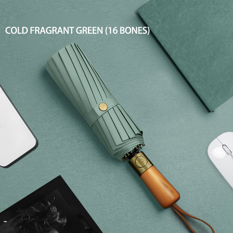 Wholesale Automatic Folding Umbrellas for Winter - Sturdy 16-Bone Design with Personalized Logo Option