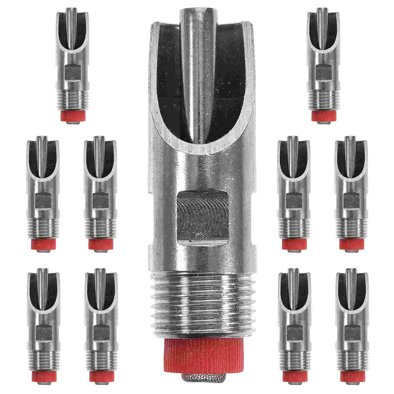 10 Pcs Pig Waterer Chick Kit Coop Piglets Feeding Tools Metal Livestock Supplies