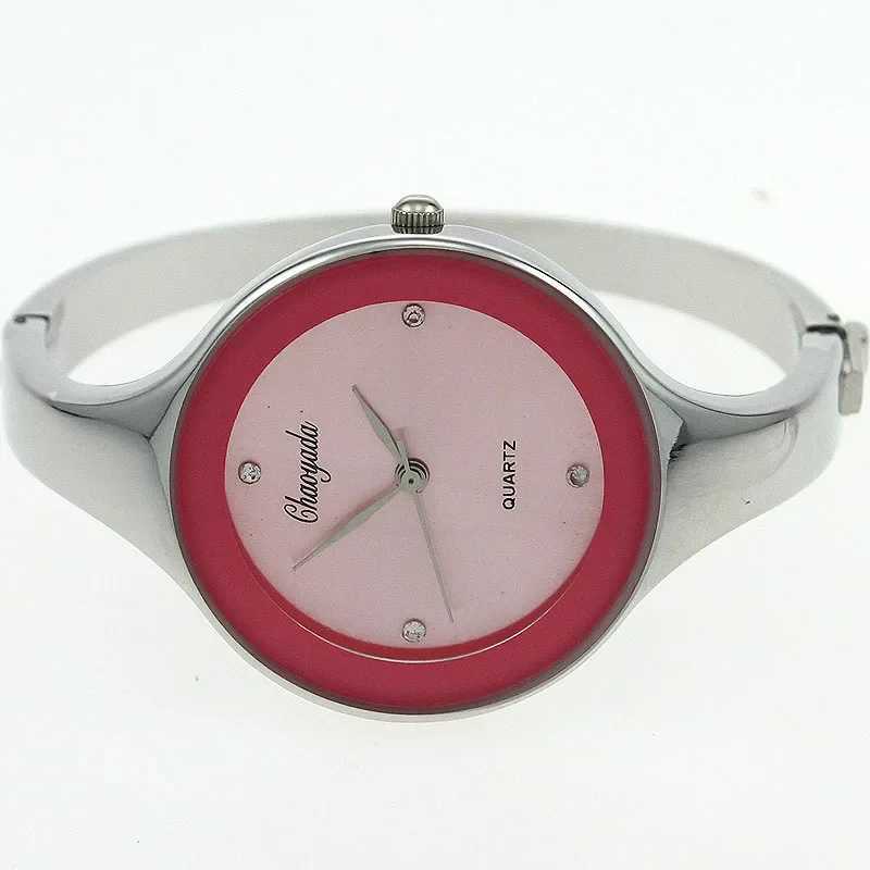 New Arrival Minimalist Womens Cuff Watch Fashion Casual Round Womens Girls Watch Gold Stainless Steel Quartz Watch Reloj Mujer Z241226