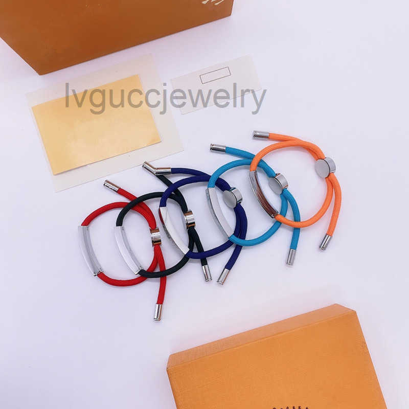 Designer brand designer bracelet Classic adjustable rope silver buckle beads hand ropes men women couple bracelets luxury fashion hardware