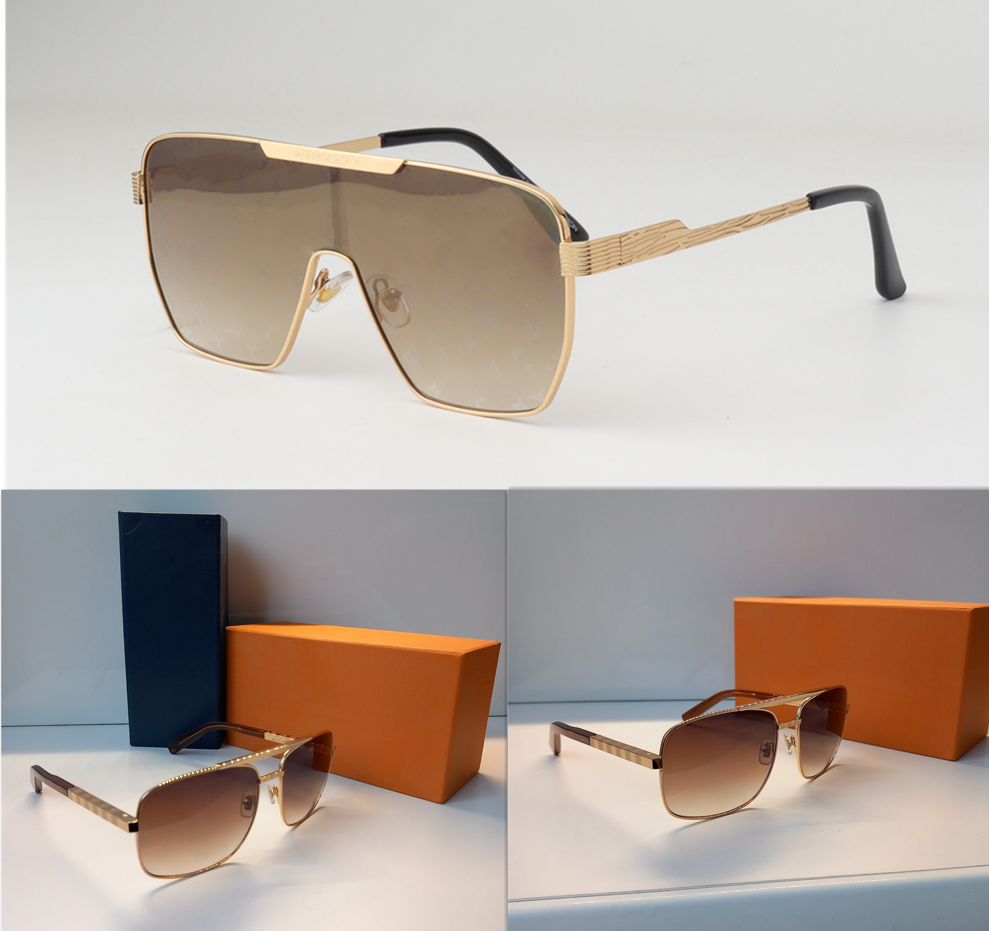 2025hot mens sunglasses classic attitude Metal square frame Popular retro avant-garde outdoor uv 400 protection Fashion designer sunglasses With Box