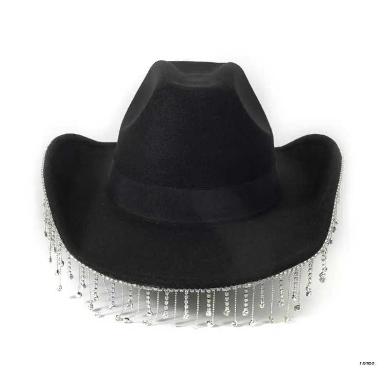 Cowboy Hat Tassel Scarf Single Party Costume Set W241225