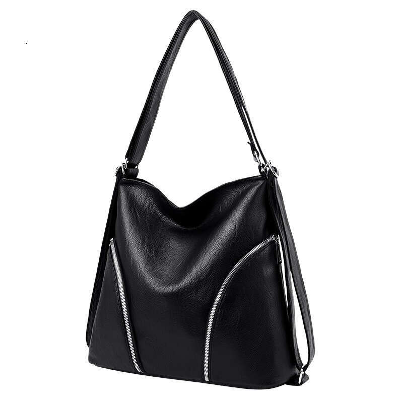 Tote single shoulder diagonal cross bags, large capacity casual travel backpacks, multi-purpose PU backpacks for women
