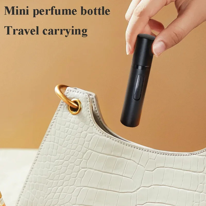 10/8/5ml Mini Perfume Refillable Bottle Liquid Container For Cosmetics Bottom Charge Spray Bottling Dispenser Press Head Travel 241225