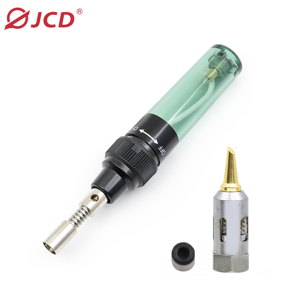 JCD MT-100 1300 Celsius Butane Gas Soldering Iron Gas Burner Blow Torch Gun Portable Wireless Soldering Iron Pen Welding Gun Solder Tools