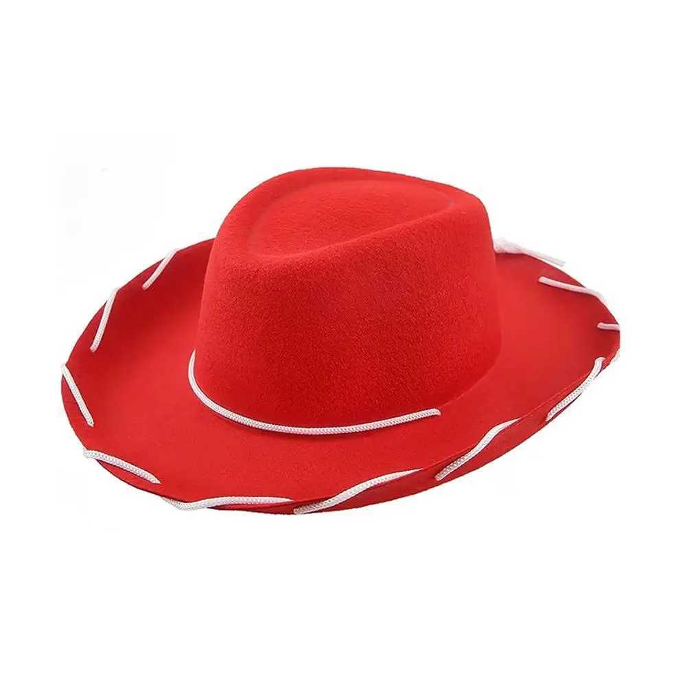 New unisex childrens denim hat Fancy Dr Jazz Hat Fashion Cs Panama wide brown Western style Felt C Heear Fedora Hat N8O9 W241225