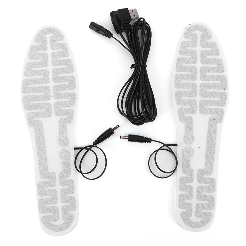 USB Heated Shoe Insoles Electric Foot Warming Pad 10W Winter Warm Insoles Winter Outdoor Sports Heating Insole 241226